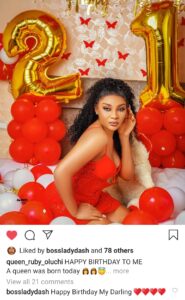 Ex beauty queen, Ruby Uche Flaunts New car on her 21st birthday.