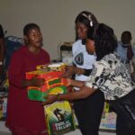 queen Isabella okafor Donates relief materials to families of fallen military heroes