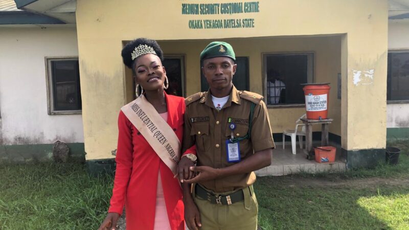 Miss influential Queen Nigeria 2018, Deborah Igunis marks birthday in Bayelsa correctional centre