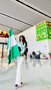 Nigeria's Rep, Esther Gabriel shares stunning photos enroute to Miss Globe world finale